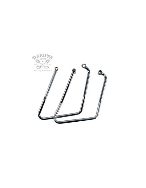 Juego Soportes Cromados Para Alforjas Harley Davidson Sportster XL 2000