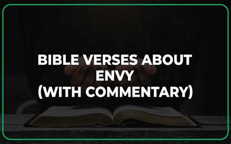 25 Bible Verses About Envy With Commentary Scripture Savvy