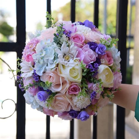 Rozen Bruidsboeket Bruidsmeisje Boeket Bruidsboeket Kunstbloemen Voor