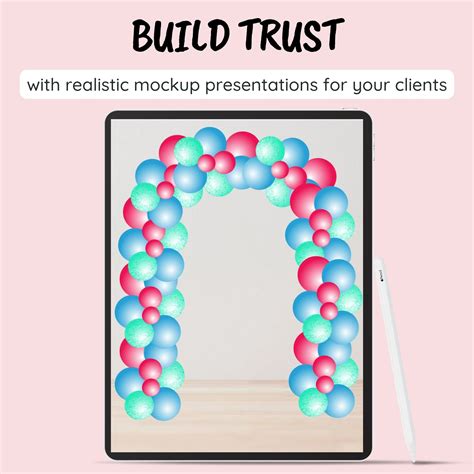 Balloon Canva Template Digital Balloon Clusters Party Event Stylist