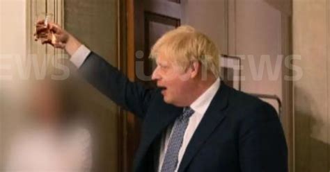 Inside Wine Time Partygate Photo Of Boris Johnson From Groaning