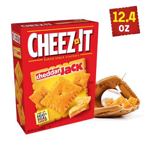 Cheez It Baked Snack Cheese Crackers Cheddar Jack Oz Walmart