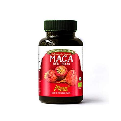 Amazon Andes Gelatinized Red Maca Root Capsules