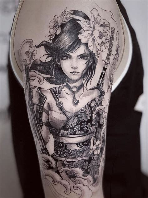 Geisha Tattoo Sleeve Japanese Sleeve Tattoos Japanese Tattoo Designs