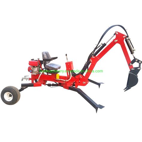 Digging Machine With 9hp Petrol Engine Portable Farm Atv Backhoe