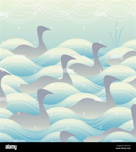 Floating Geese Stock Vector Images Alamy