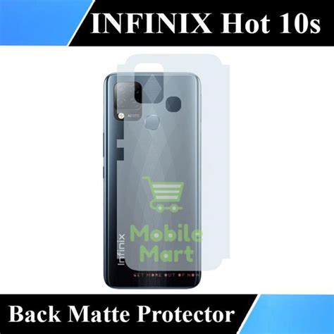Infinix Hot S Back Matte Protection Soft Skin Sheet Soft Film Protection For Infinix Hot S