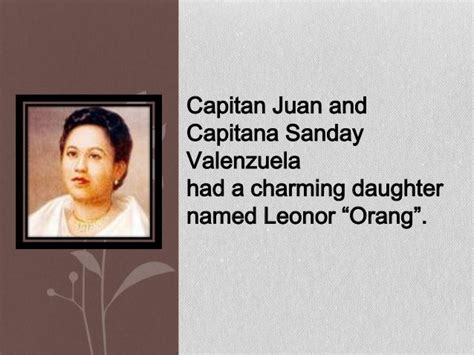 Rizals Lover Leonor Valenzuela And Leonor Rivera