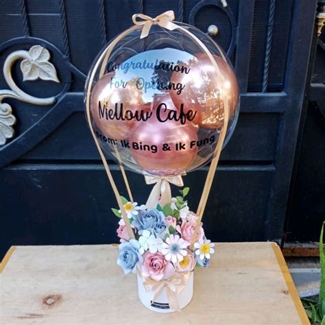 Jual Buket Bunga Buket Balon Bloom Box Bouquet Paper Flower Kado Ulang