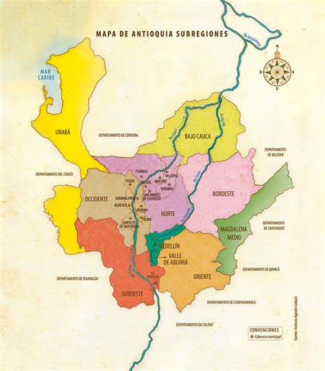 El Mapa De Antioquia