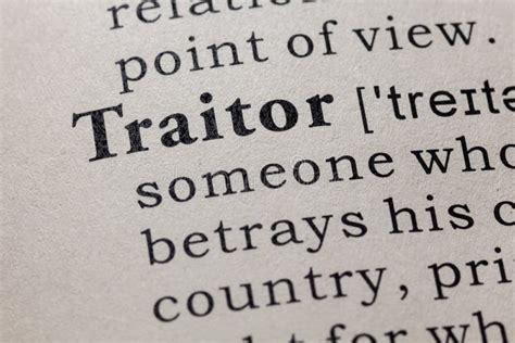 Definition Of Traitor Stock Photo Image Of Page Close 124009948