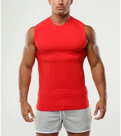 Men S Sleeveless Bodybuilding Fitness T Shirt