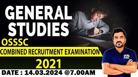 Osssc Combined Recruitment Examination 2021 Part 2 General Studies