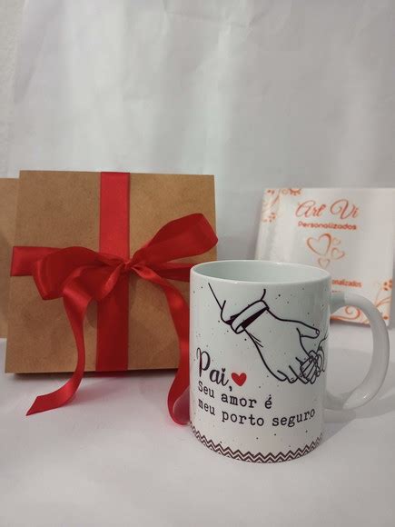 Kit Personalizado Caneca Caixa Mdf Personalizada Elo