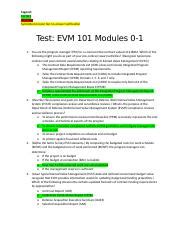 EVM101 Test Mod 0 1 Docx Legend Correct Incorrect Submitted Answer