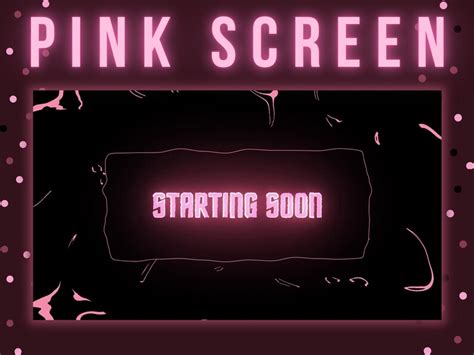 X Animated Pink Neon Twitch Screens Pink Cute Offline Etsy