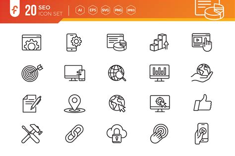 Seo Web Icons Set Graphic By Ferart88 · Creative Fabrica