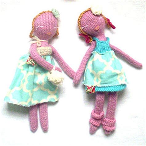 Knitted Babe Dolls Handmade DIY Doll Patterns Knit A Modern Doll Small For Big
