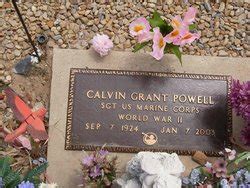 Calvin Grant Powell M Morial Find A Grave