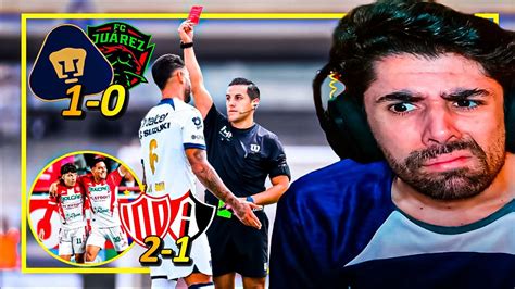 Arbitraje Nefasto A Pumas Y Remontada De Necaxa Youtube