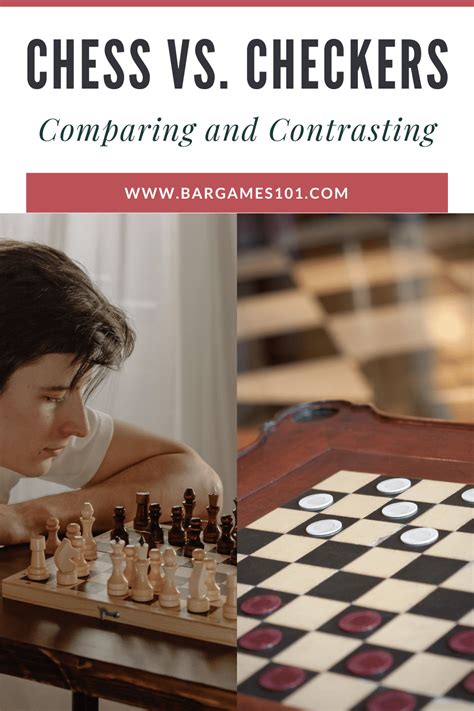 Chess vs. Checkers: Comparing and Contrasting | Bar Games 101