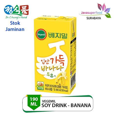 Jual VEGEMIL SOY DRINK BANANA MILK 190ml Shopee Indonesia