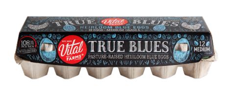 Vital Farms True Blues Pasture Raised Heirloom Medium Eggs Ct Kroger