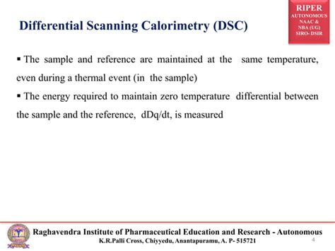 Differential Thermal Analysis And Differential Scanning Calorimetry Ppt