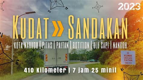 Jalan B23 KDT SDK Perjalanan Dari Kudat Ke Sandakan Sabah Lalui