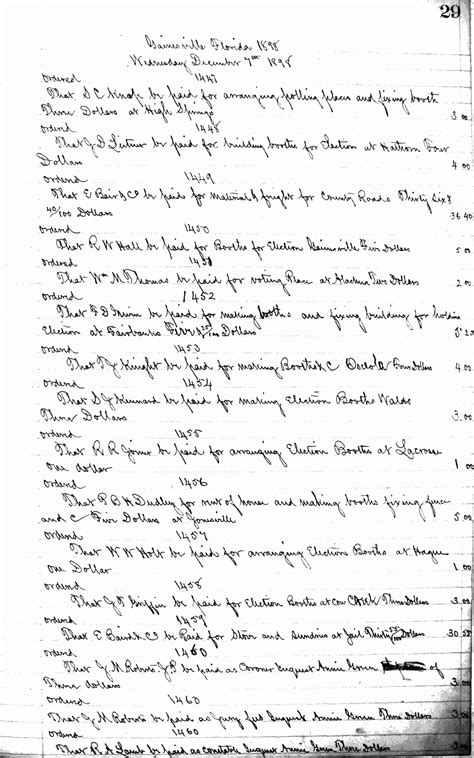 County Commissioners Minutes D, Alachua County, Florida