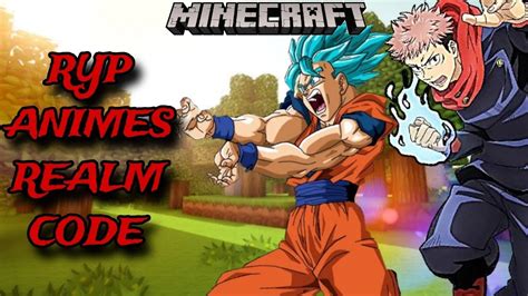 1 20 NEW BEST RYP ANIMES REALM CODE FOR MINECRAFT BEDROCK YouTube