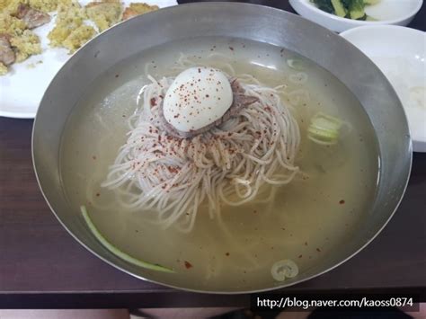 북한 대표음식 평양냉면 맛집 광명 정인면옥 네이버 블로그