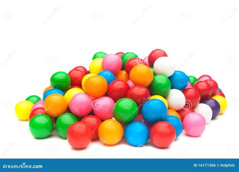 Colorful Gumballs Stock Photo Image Of Yellow White 16171306