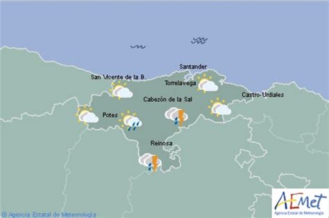 Previsión meteorológica en Cantabria para mañana día 20 tormentas en