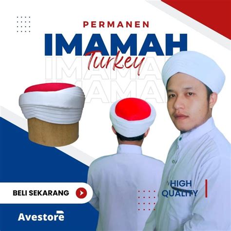 Jual Imamah Peci Turkey Permanen Praktis Langsung Pakai Shopee Indonesia