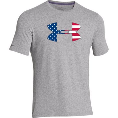 Under Armour Usa Flag Ua Logo T Shirt Mens Patriotic American Flag