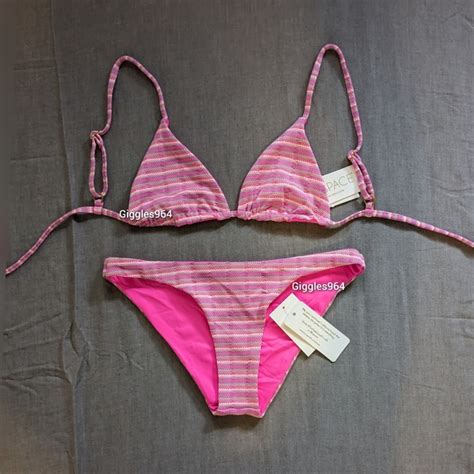 L Space Swim Lspace Brittany Camacho Bikini Set Electric Pique Pink