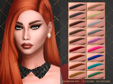 Jul Haos Cosmetic Mm Eyebrows Sims Cc Makeup Lip Makeup