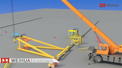 Double Girder Gantry Crane Installation Guide Youtube