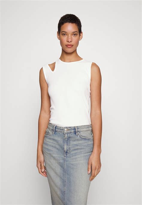 Lauren Ralph Lauren Fundol Sleeveless Top White Off White Zalando De