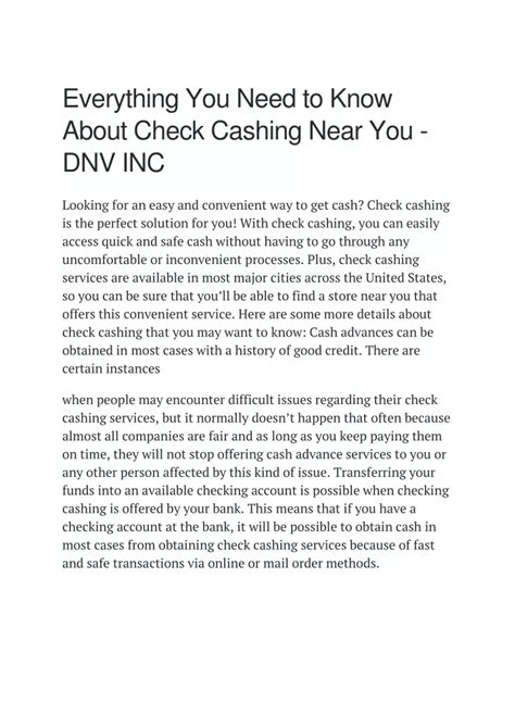 PPT Everything You Need To Know About Check Cashing Near You DNV