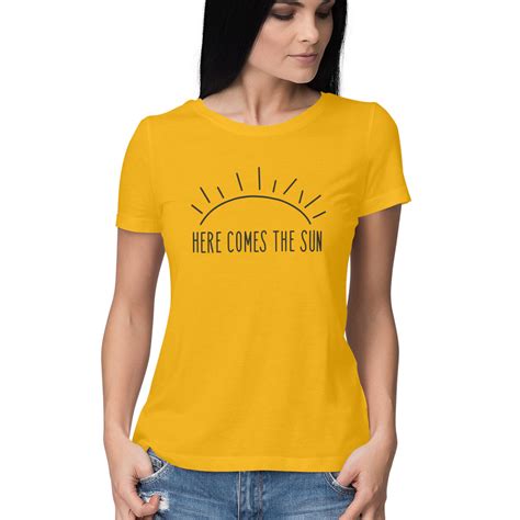 The Beatles T Shirt Women Here Comes The Sun Wittee