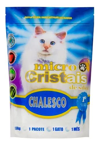 Areia Sanit Ria Micro Cristais De S Lica Para Gatos Chalesco Sach