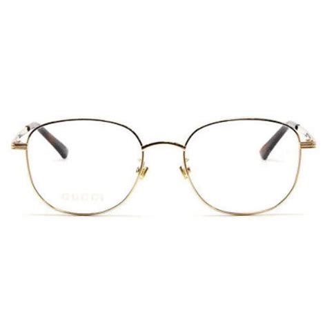 Gucci Gg0838ok Men Eyeglasses Gold Square 52mm 8056376336740 Gucci