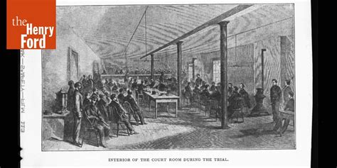 Courtroom During The Trial Of The Lincoln Conspirators 1865 The