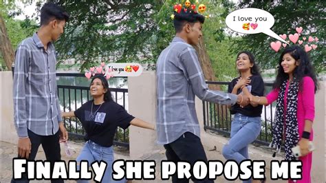 Finally Cute Girl Proposed Me 😍 Prank On Girls Youtube