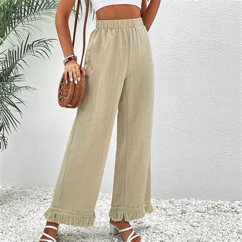 Aueoeo Women S High Waisted Loose Wide Leg Pants Designed For A Loose