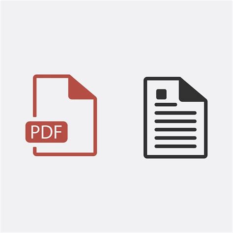 Baixe o vetor de ícone pdf isolado no fundo branco Vetor Premium