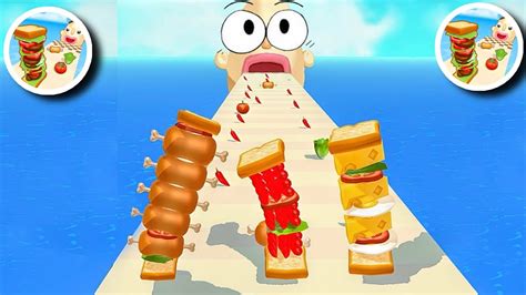 Satisfying Mobile Games Sandwich Runner Slice It All Crowd Runner