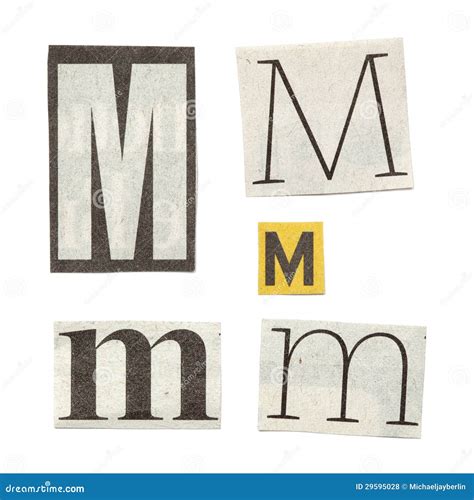 Newspaper Letters Stock Photo Image Of Cutout Alphabet